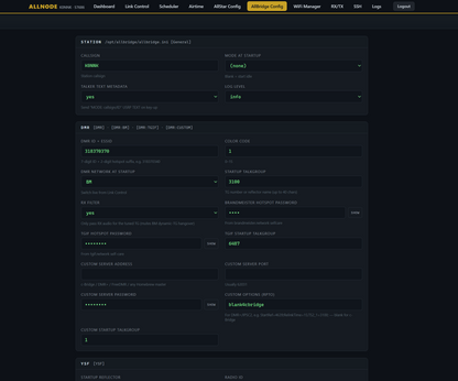 Allnode Plus - Allstar, Echolink, DMR, YSF, NXDN, P25, M17 over analog FM hotspot